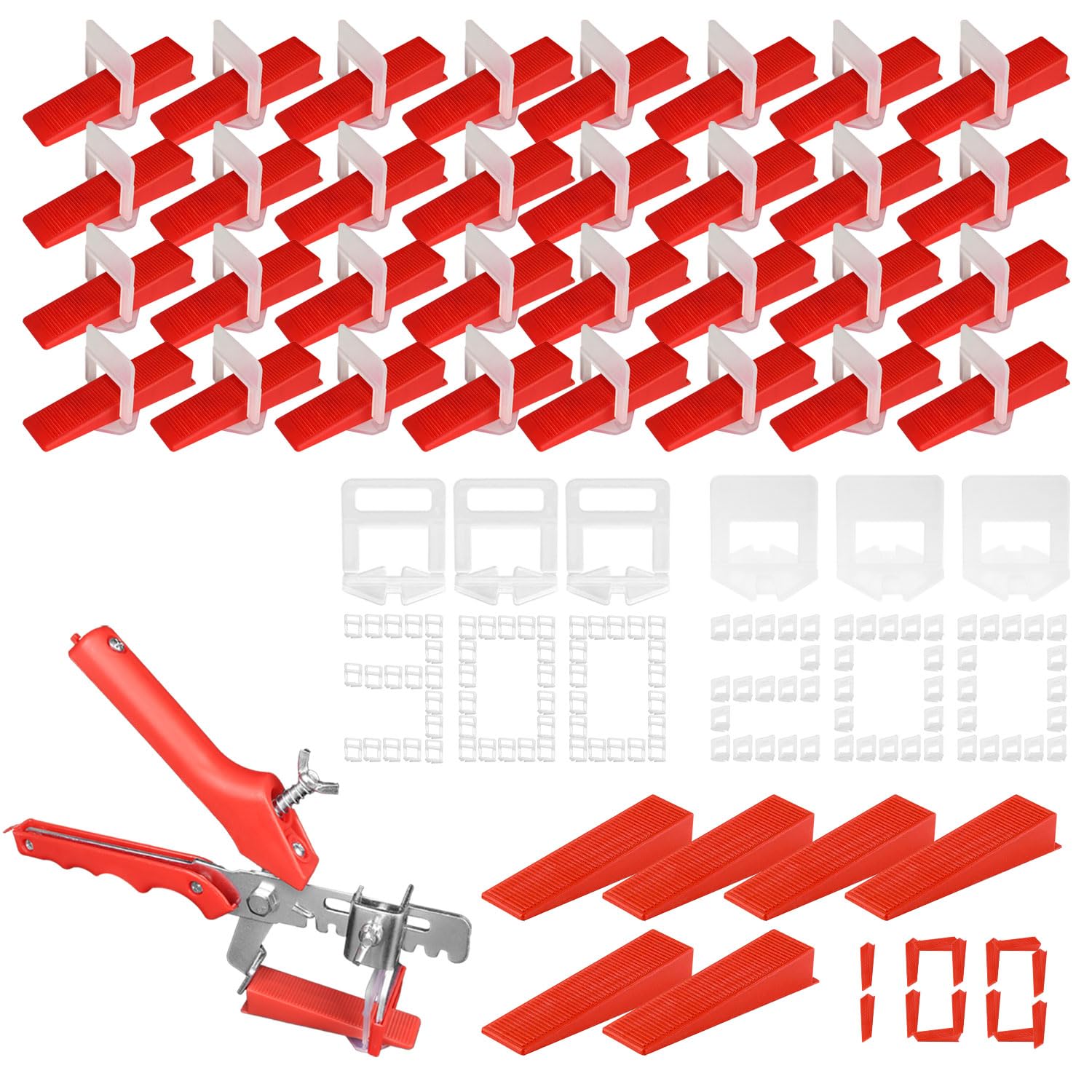 Kit Livellamento Piastrelle Professionale - 400 Linguette + 100 Cunei Per Pavimenti E Pareti - Foto 9