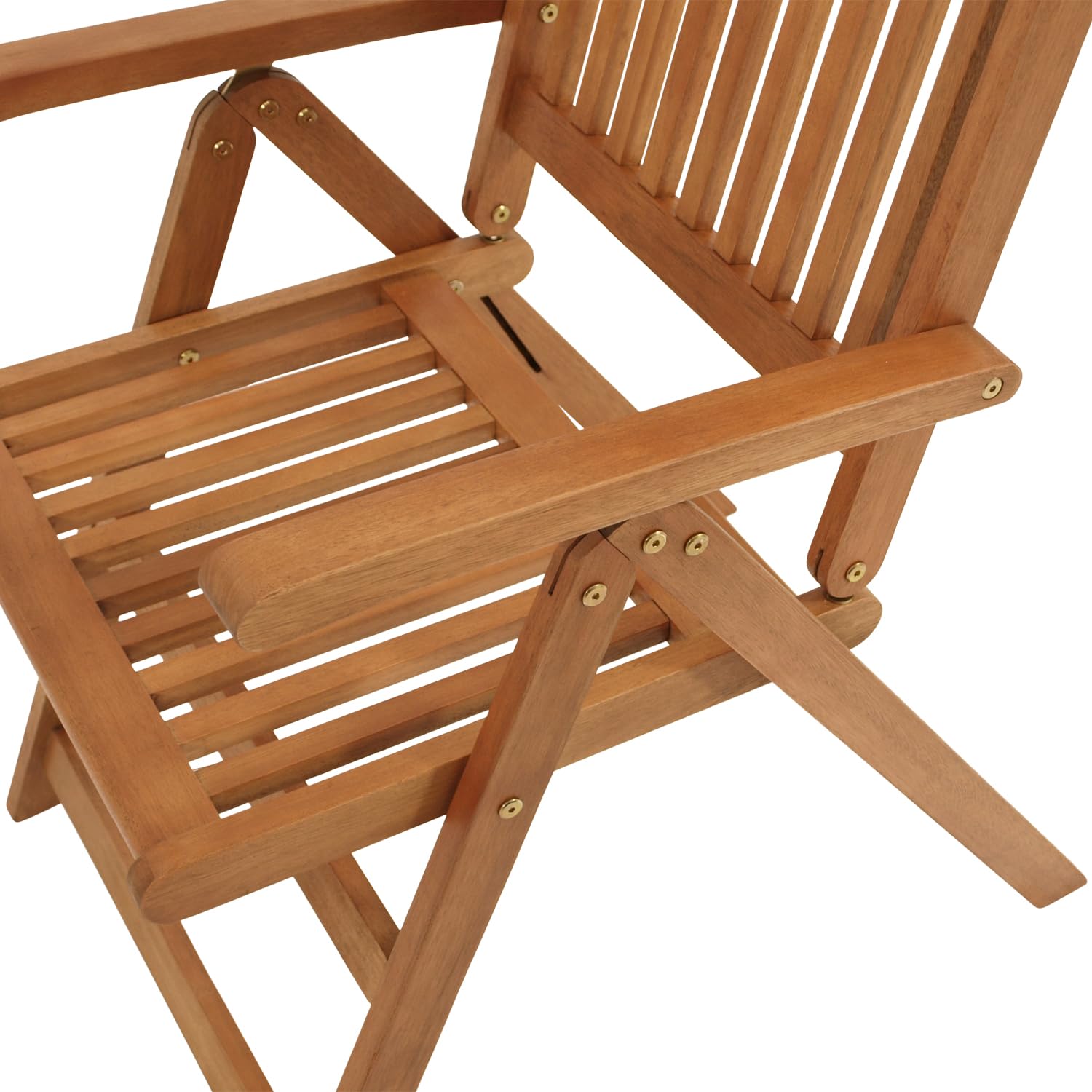 DEGAMO 2X Klappsessel LAGO 8-Fach verstellbar, Eukalyptus geölt, FSC®-Zertifiziert