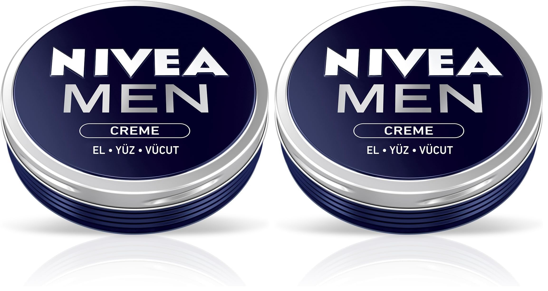NIVEA Men Creme Erkek Bakım Kremi 30 ml, El, Yüz ve Vücut Nemlendirici Krem, Hızlı Emilir, Yapışkan His Bırakmaz 2li paket