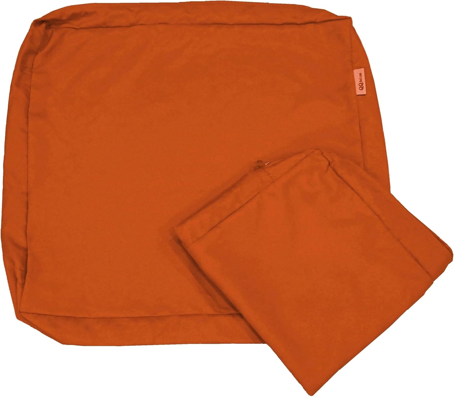 2 Pack 20X18X4 Inch Outdoor Cushion Pillow Washable Replacement Covers Only with Zipper (Rust Color) for Patio Furniture, Sofa, Loveseat, Deep Seat Chair