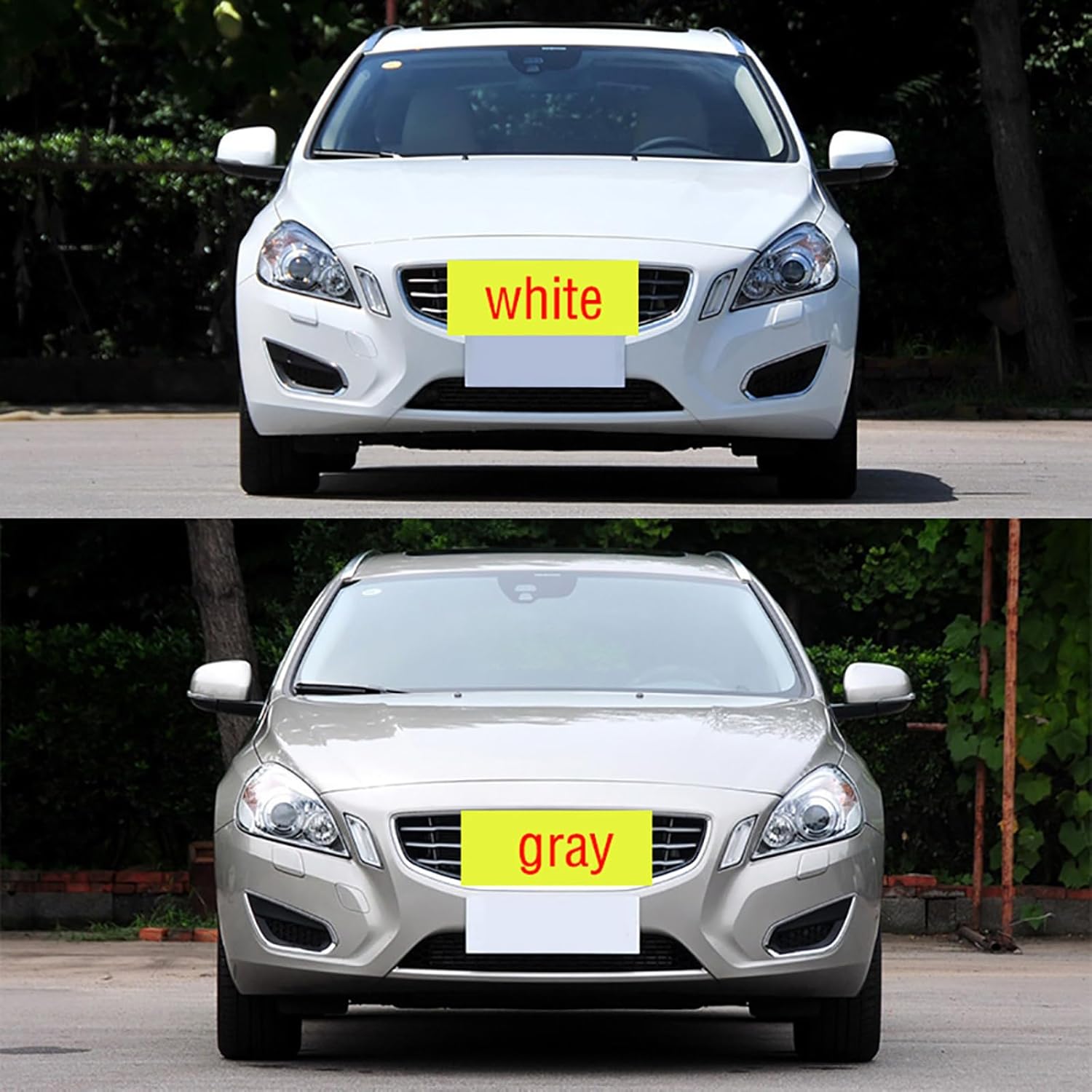 Front Bumper Headlight Washer Nozzle Cover Cap for Volvo V60 S60 2011 2012 2013 Spray Jet Lid B red Left&Right