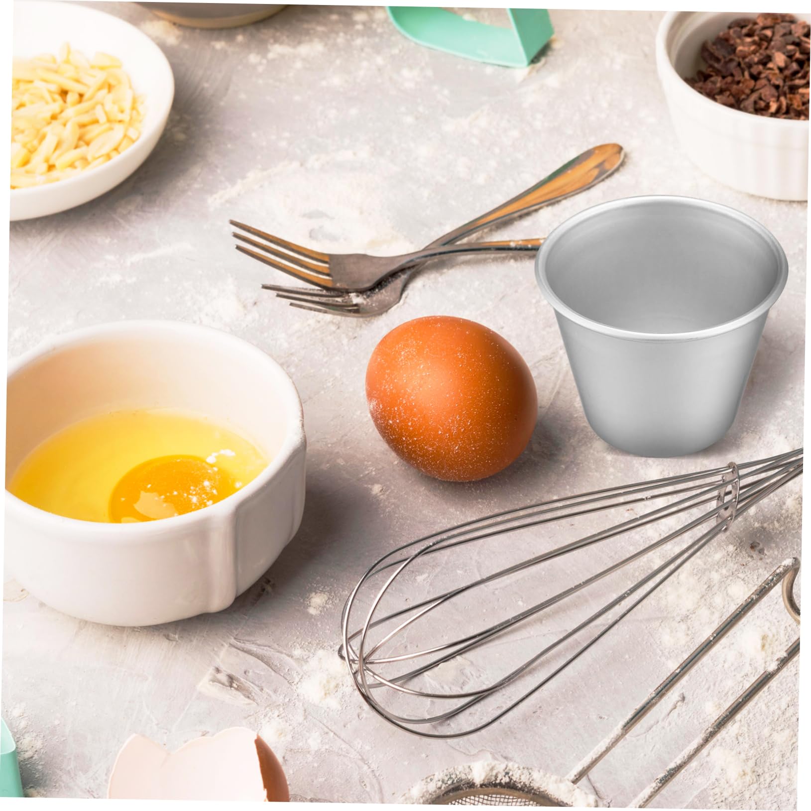 Alipis Lot De 5 Moules À Muffins Et En Métal Antiadhésifs Faciles À Nettoyer 8 Pièces X 5