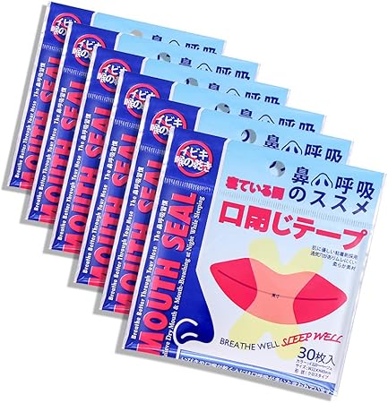 Amazon 180回用 いびき防止テープ 口呼吸防止テープ 鼻呼吸テープ いびきを減らし 喉の痛みを防ぎます いびき防止 鼻呼吸促進 口臭を改善 睡眠改善 いびき防止グッズ 口閉じテープ 口テープ Yeanda いびき軽減グッズ