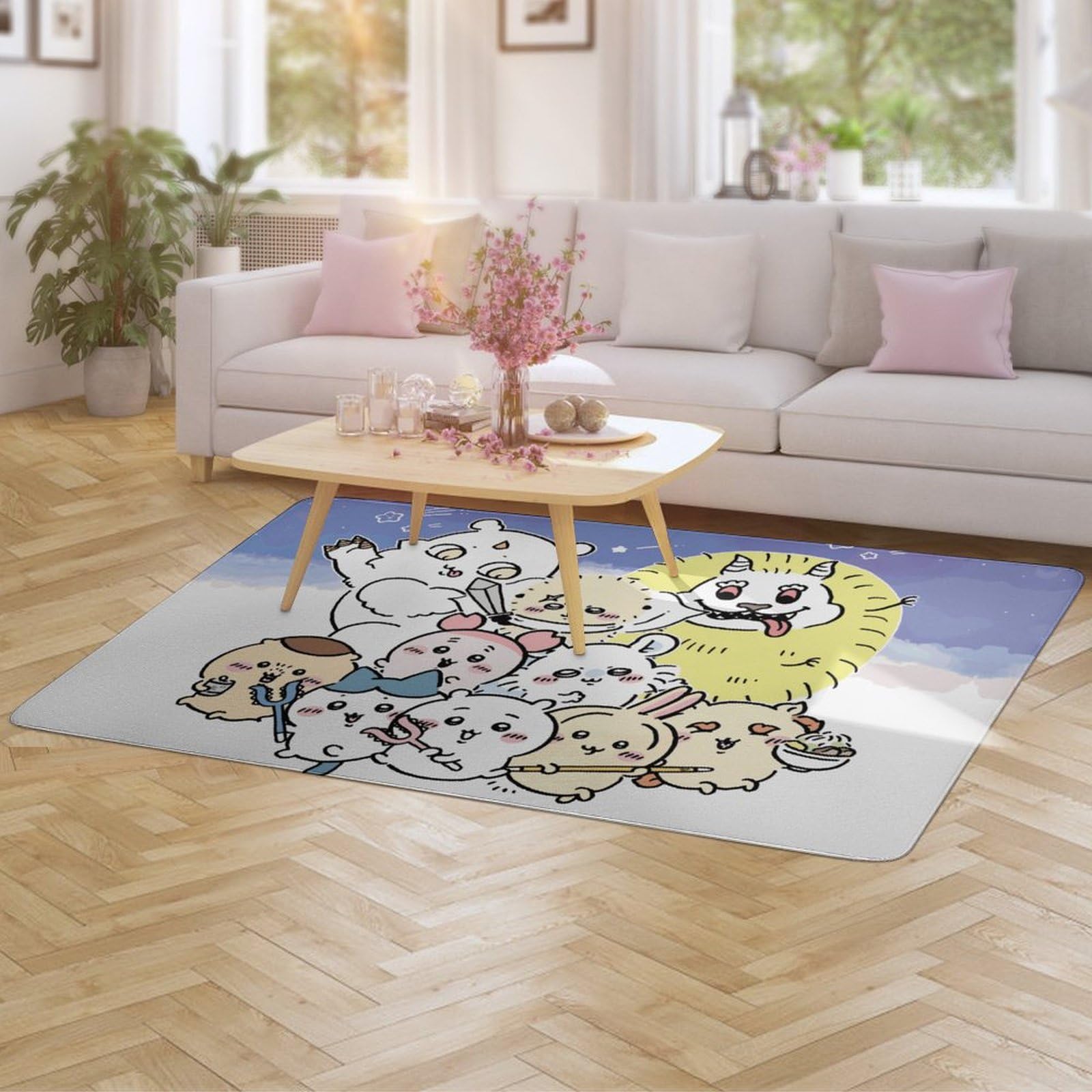 Amazon｜カーペット ちいかわ- ラグ ラグマット 屋内 オールシーズン