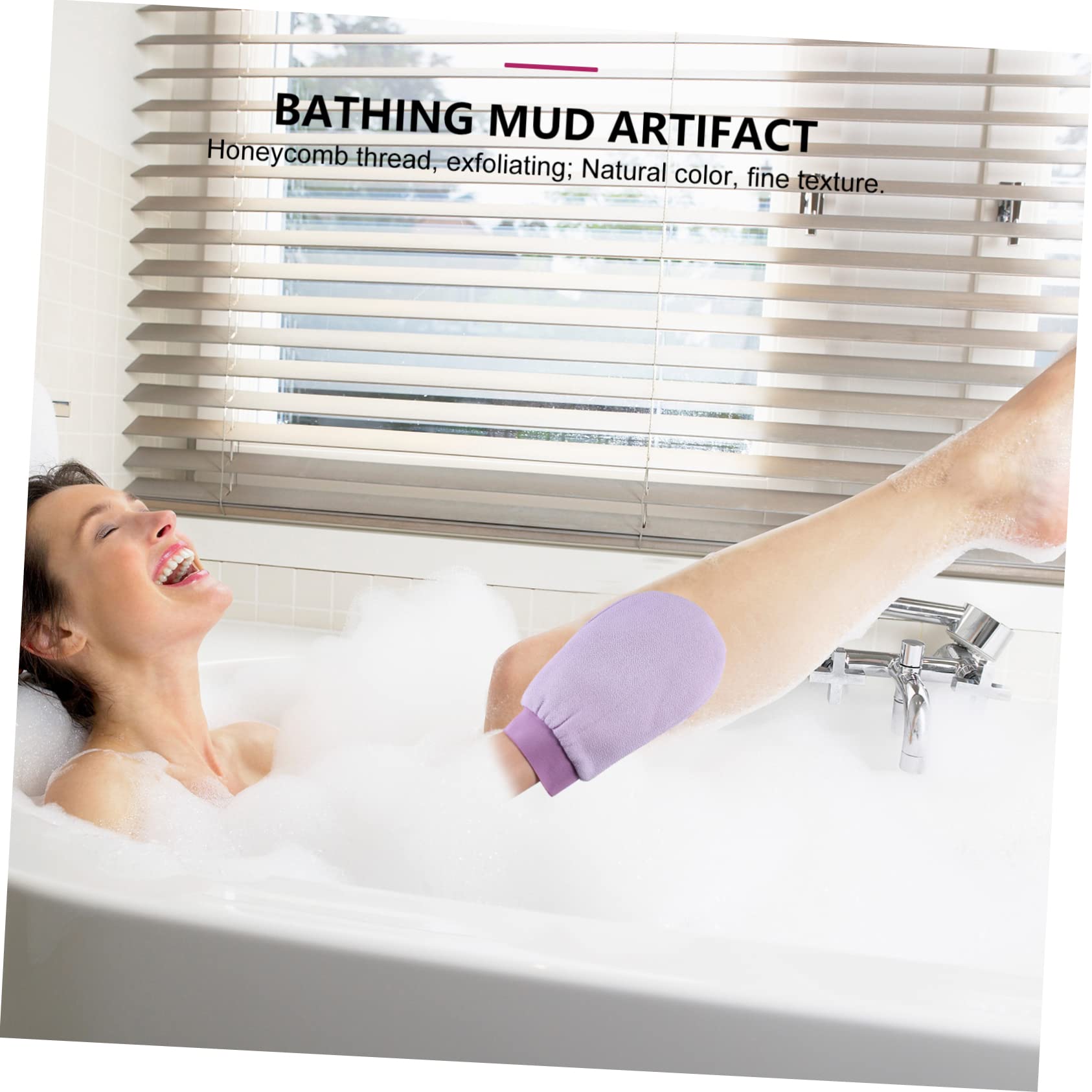 DOITOOL 6 Piezas guantes de doble cara depurador de cara exfoliar toallas corporales esponjas guantes para hombres guantes para fregar la espalda toallas de baño de poliéster Cuerpo lavabo