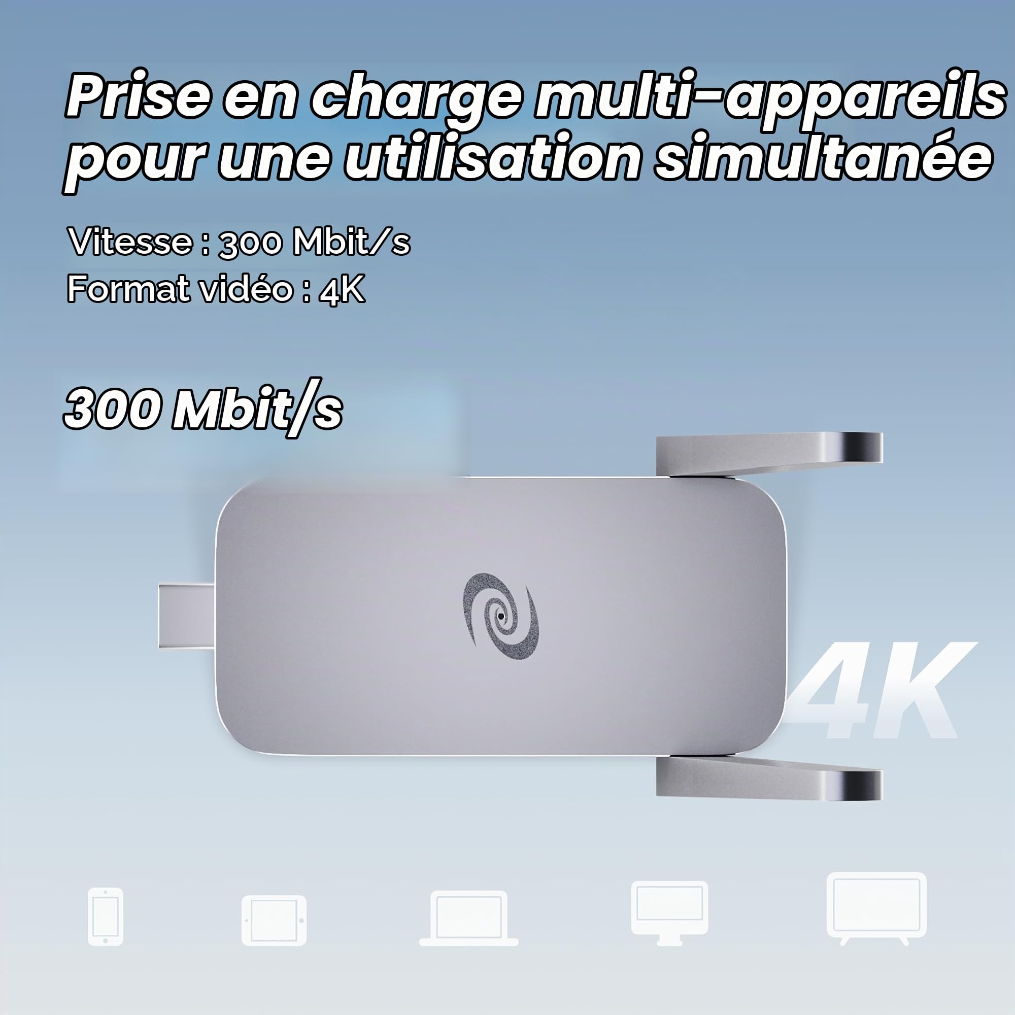 Deeper Connect Air Routeur WiFi sans fil portable sans fil, routeur VPN gratuit à vie pour la vie privée en voyage, routeurs VPN compacts pour la maison et le travail à distance