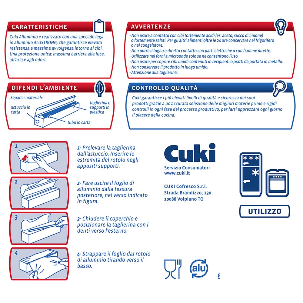 Cuki - Aluminium 150 metrów, z nożem, Podwójna siła