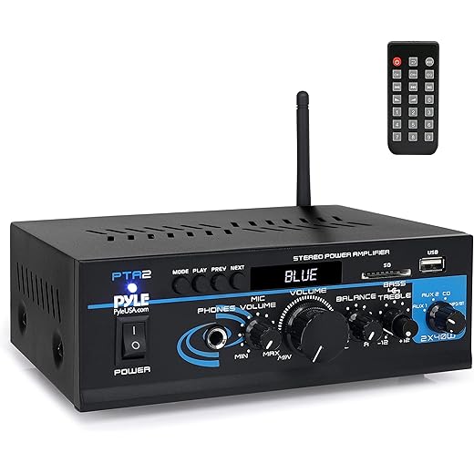 Pyle Home Audio Power Amplifier System 2X40W Mini Dual Chann