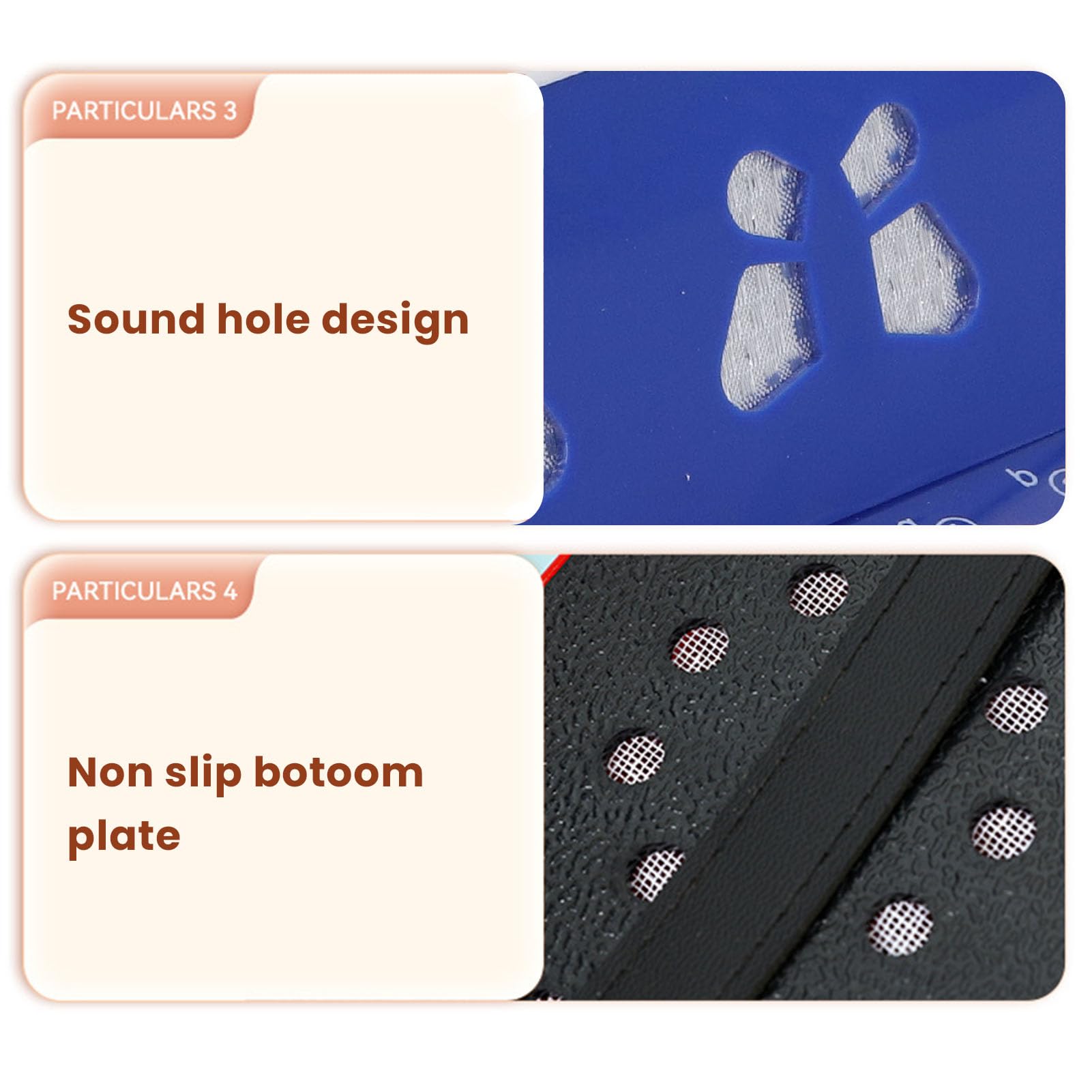 Accordéon de Commande à 7 Boutons, Accordéon à Boutons Flexible et Anti-chute, Gain de Place avec Boucle de Ceinture pour les Performances sur Scène (BLUE)