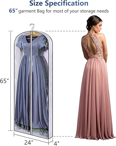 Miniatura 6 de AOODA Organizador de zapatos largo de 4 niveles para armario, estante apilable para zapatos, bolsas de vestir de 65 pulgadas para vestidos, paquete