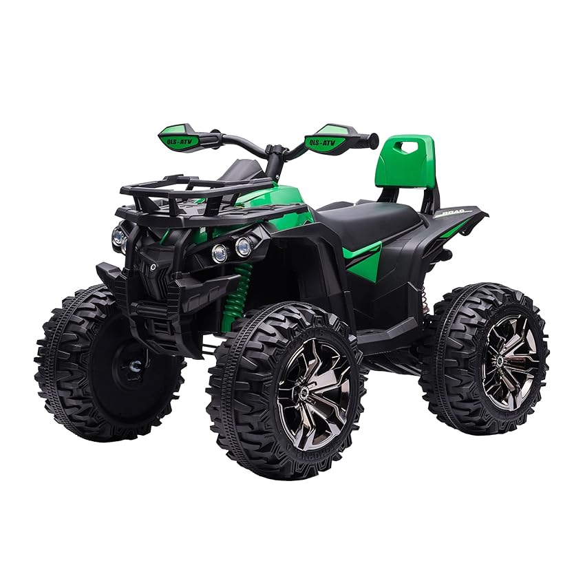 Immagine del prodotto HOMCOM Quad Elettrico per Bambini 12V con Fari Funzionanti e Pedale, Batteria Ricaricabile, Auto Elettrico per Bambini Età 3-5 Anni, 100x65x73cm, Verde