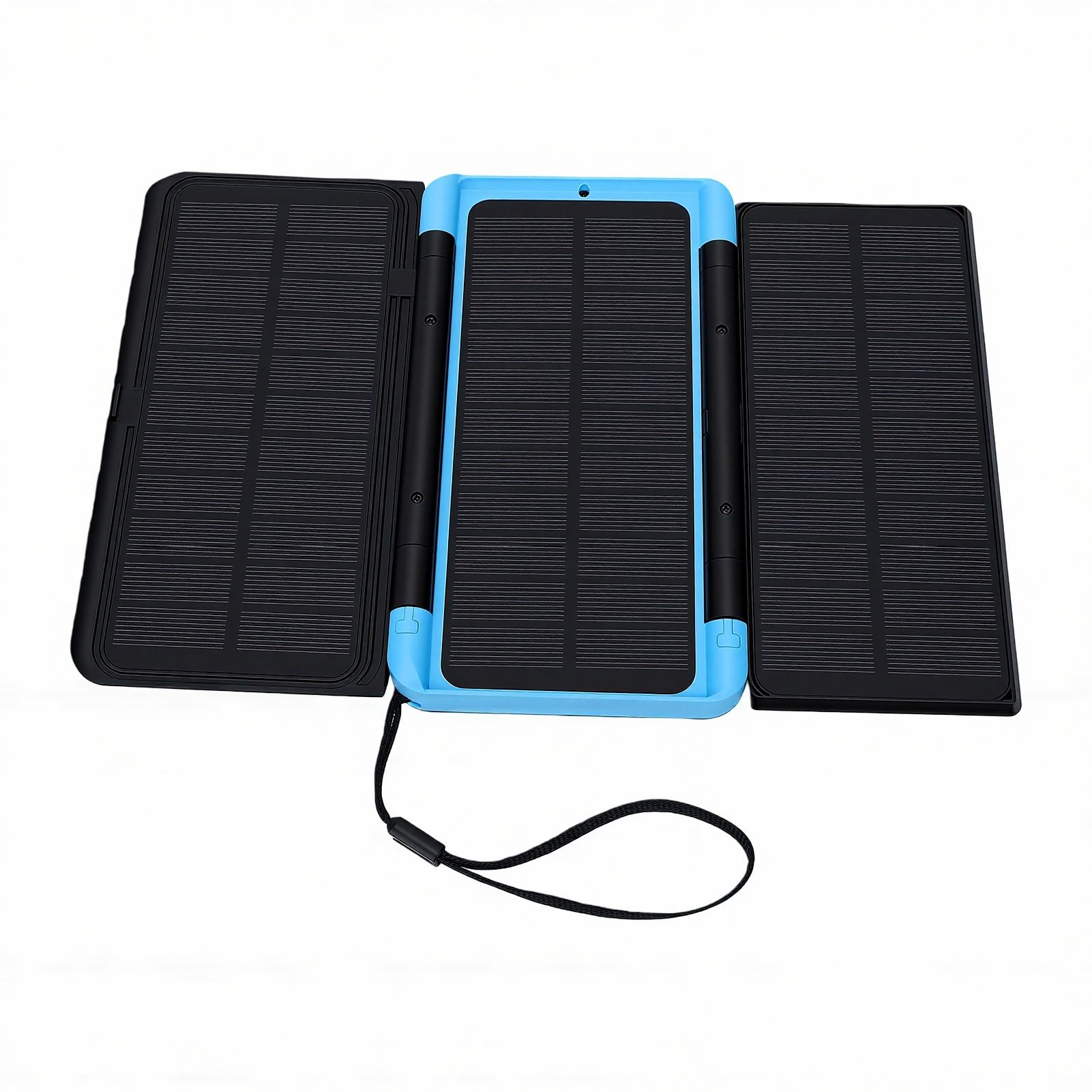 Power Bank Solare Pieghevole da 10000 MAh con Display LED per Ricarica di Emergenza, Caricabatterie Solare Portatile per Campeggio e attività All'aperto,