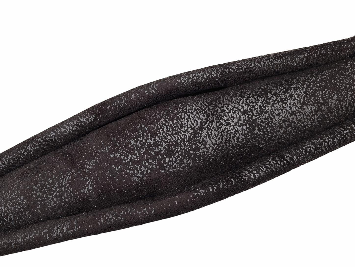 Harmonikariemen XL Luxus Schwarz S-Form Echtleder-Trageriemen für Steirische Harmonika gepolstert verstellbar ergonomisch