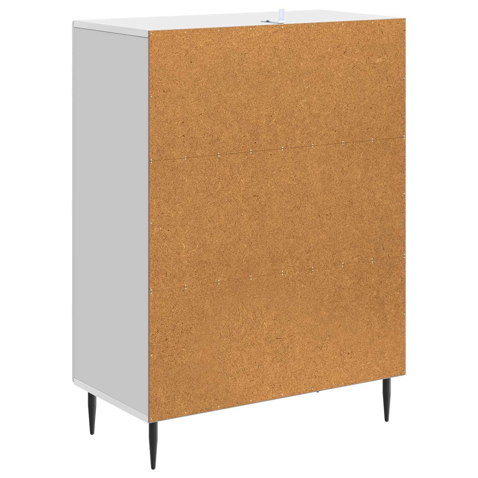 Credenza bianca lucida, 64 x 34,5 x 89,5 cm, comò