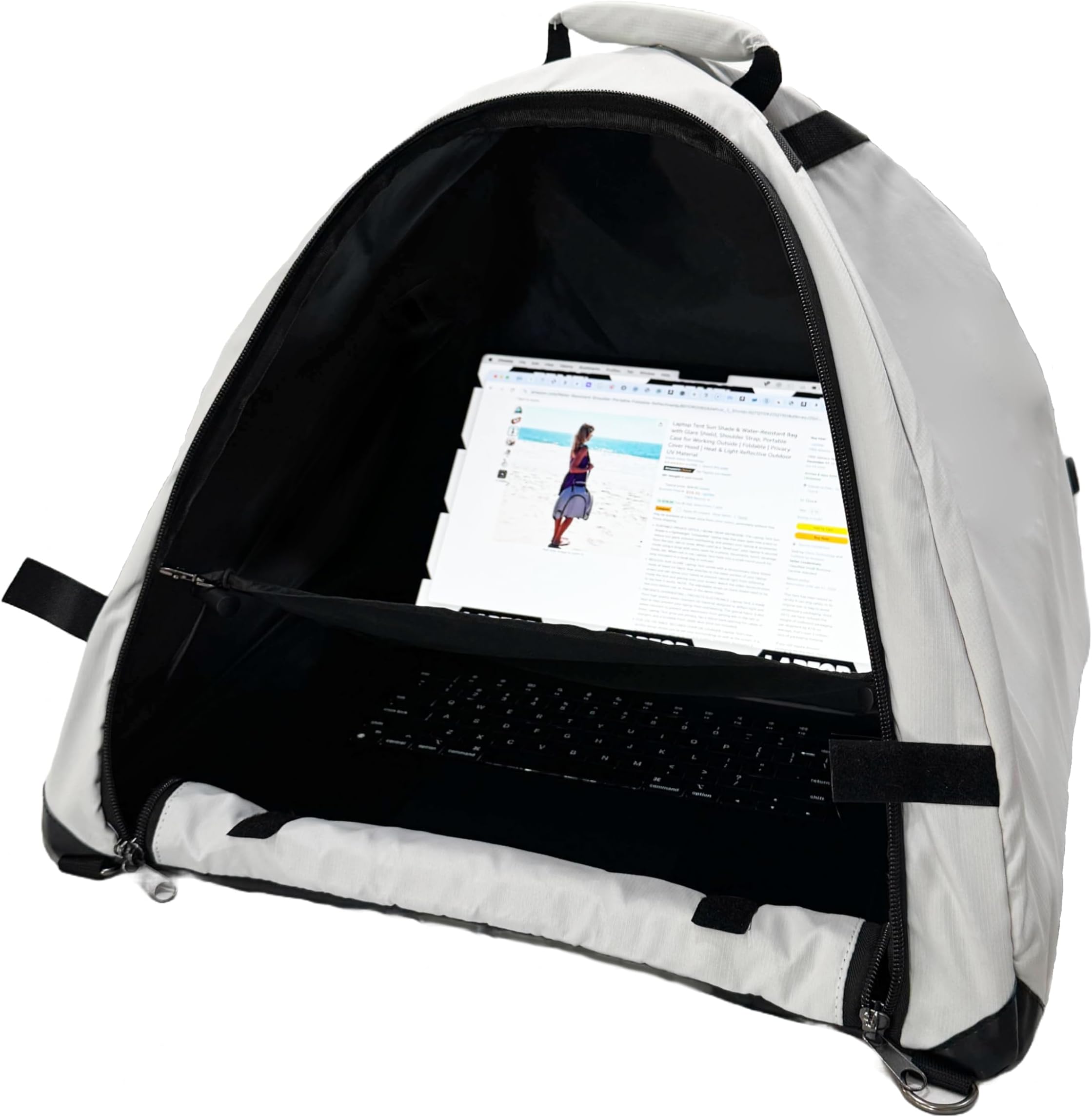 LapDome - Portable Sun Shade & Weather Protecting Carrying Case for Laptop / Tablet / Cell Phone