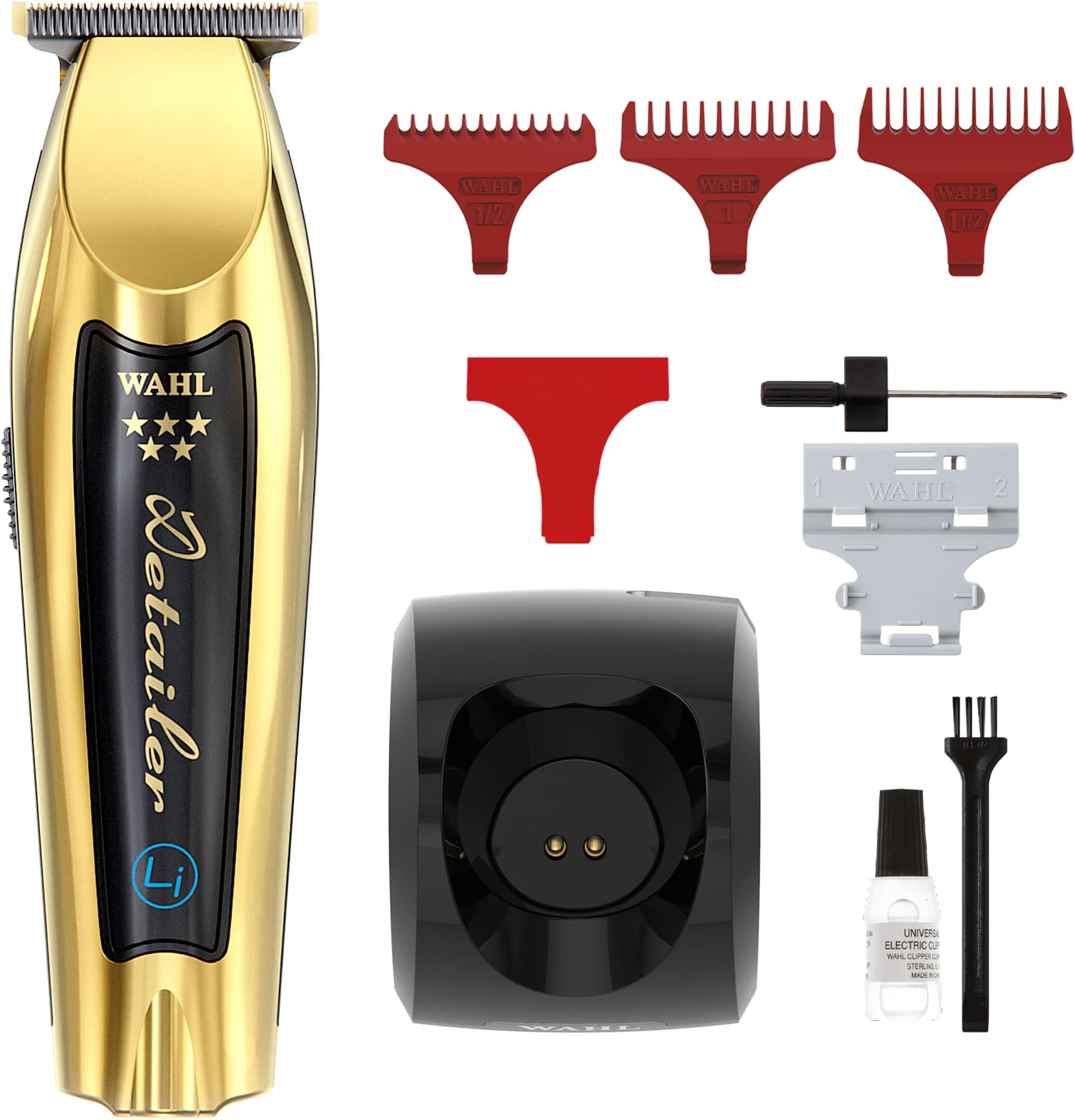 8171-831 5 Star Cordless Detailer, Gold – Snap-On Blades, Close Trimming, Lightweight, Barber Trimmer