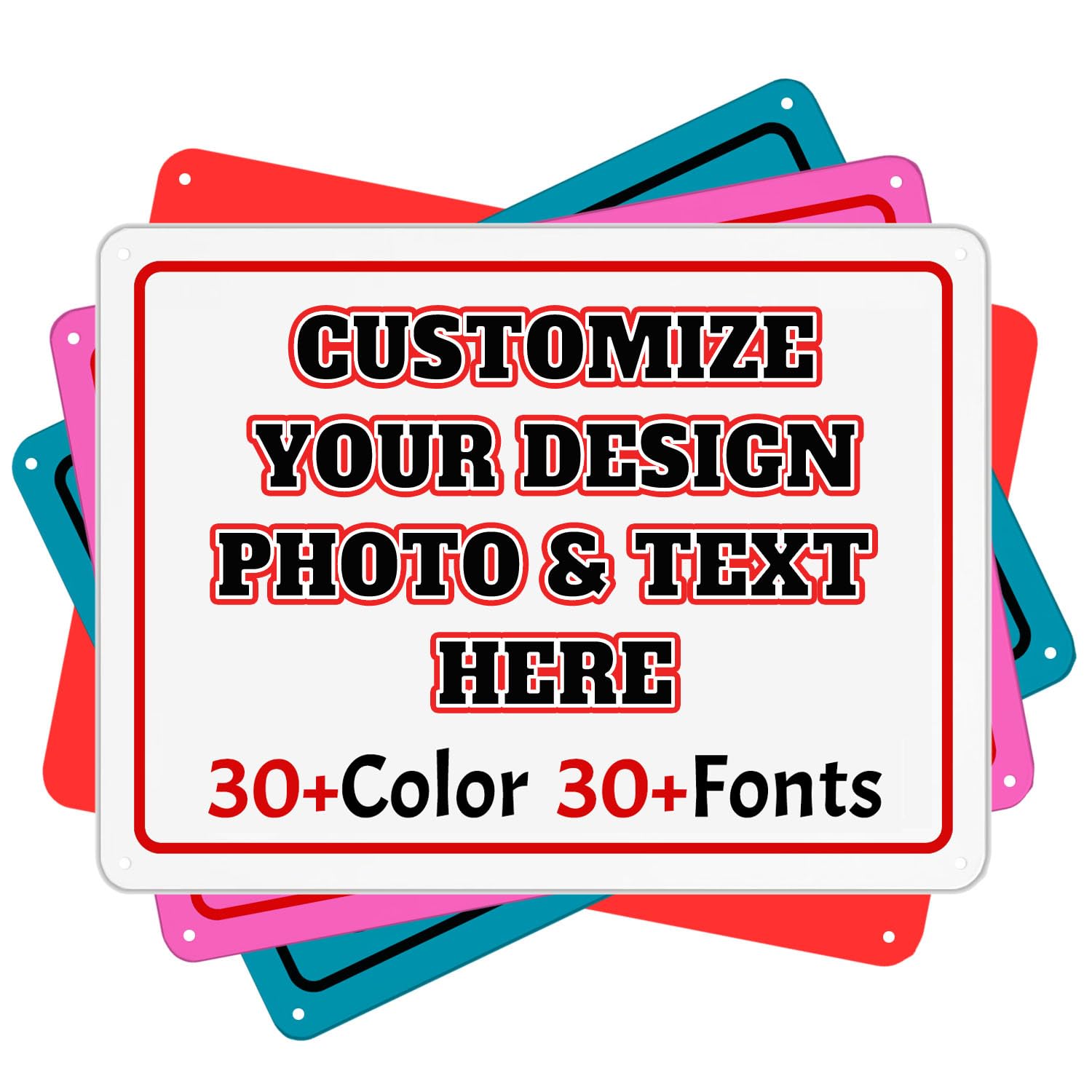 Custom Signs Metal Sign - 16 X 12 Personalized Outdoor Signs For Business, Workplace, Home, Decorative Signs,Road Signs, Hazard Signs, Garden Signs,