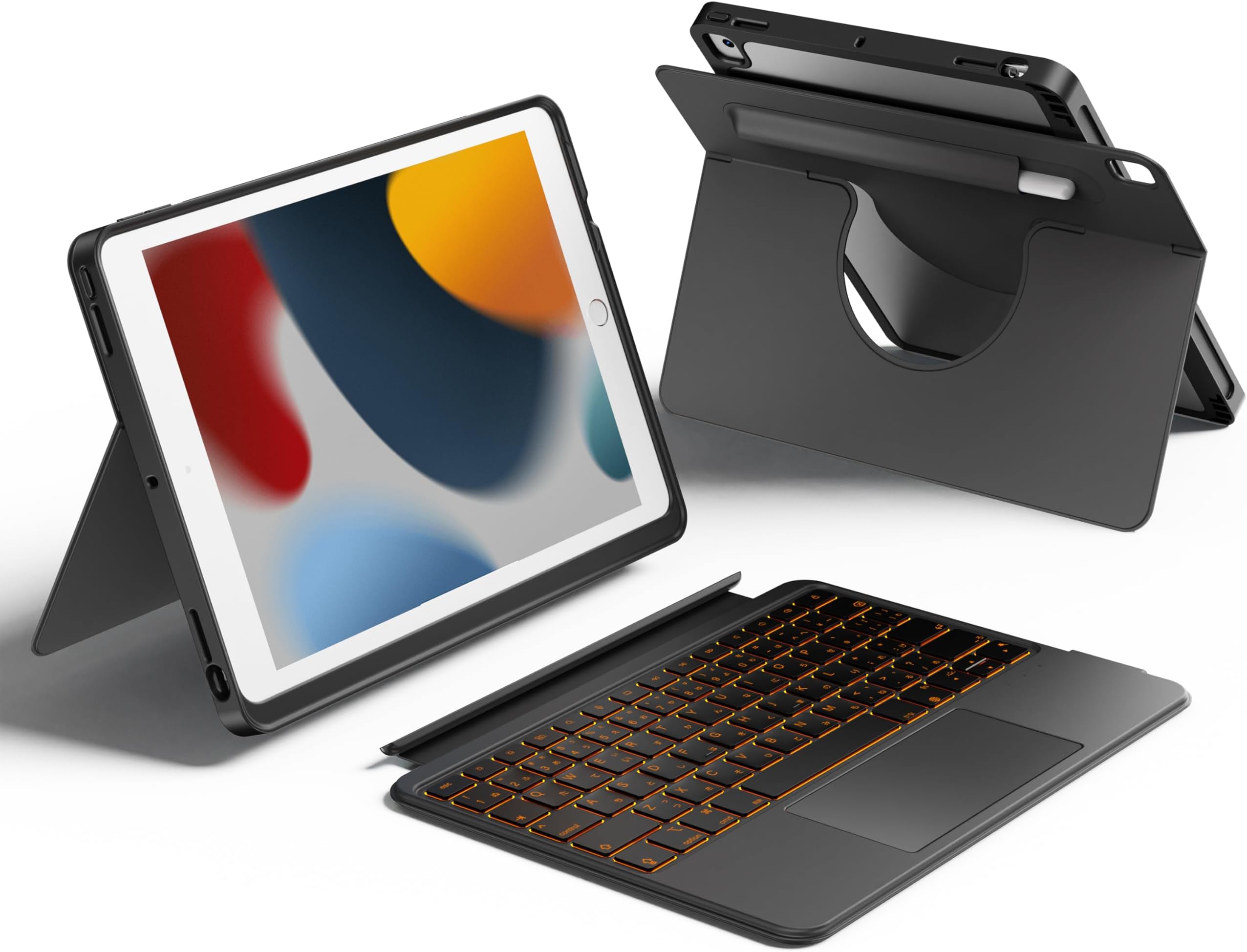 Amazon.co.jp: WOTOWEL iPadキーボード i-Pad第9/8/7世代10.2インチ i-Pad Air第3世代10.5 ...