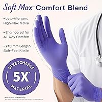 Vista 3 de Medical Soft Max™ Nitrile Disposable Gloves, 100 Ct Latex-Free Powder-Free Food Safe Cooking Cleaning Lab Exam Glove