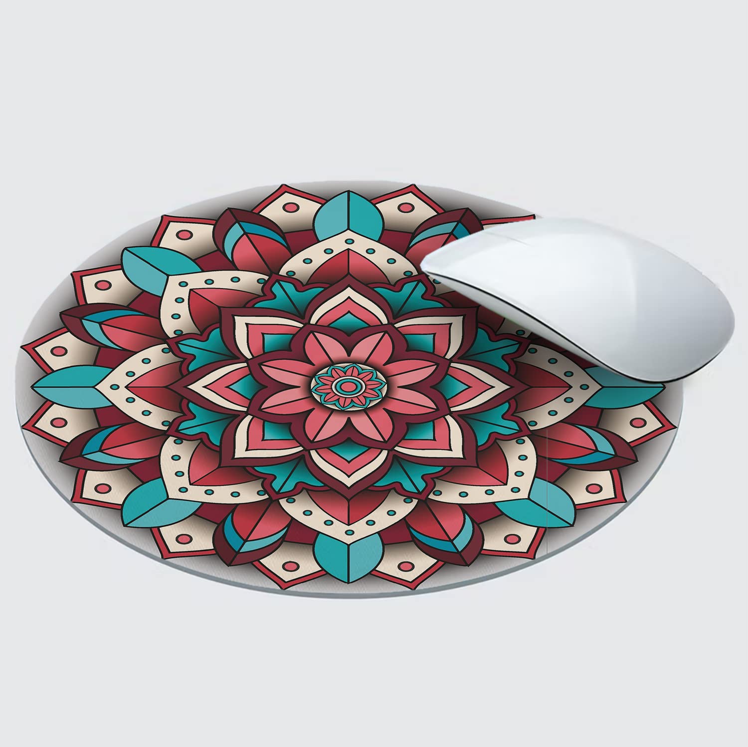 PAPER PLANE DESIGN Anti Skid Mouse Pad for Desktop and Laptop Computer (Round , Size- 20 cm ) s68