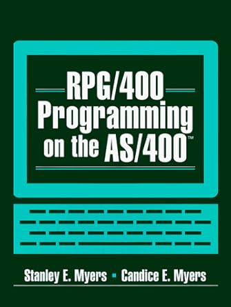 Amazon.com: RPG/400 Programming on the AS/400: 9780130967367: Myers ...