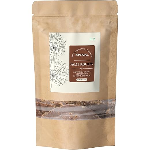 Aranyaka Pure Palmyra Palm Jaggery Blocks Taad Ka Gud 1000