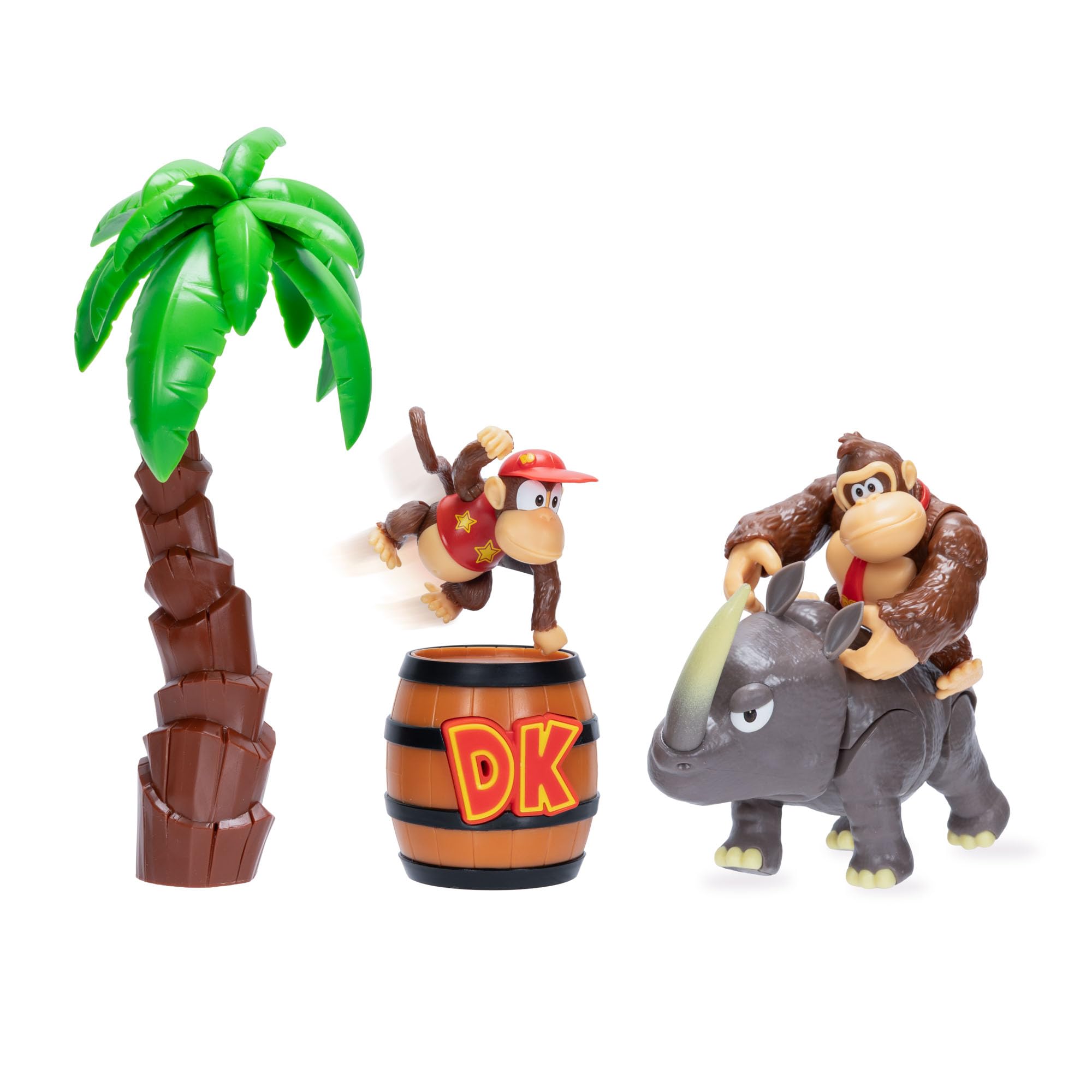 Donkey Kong Jungle Adventure Diorama & 2.5" / 6.25cm Action Figures