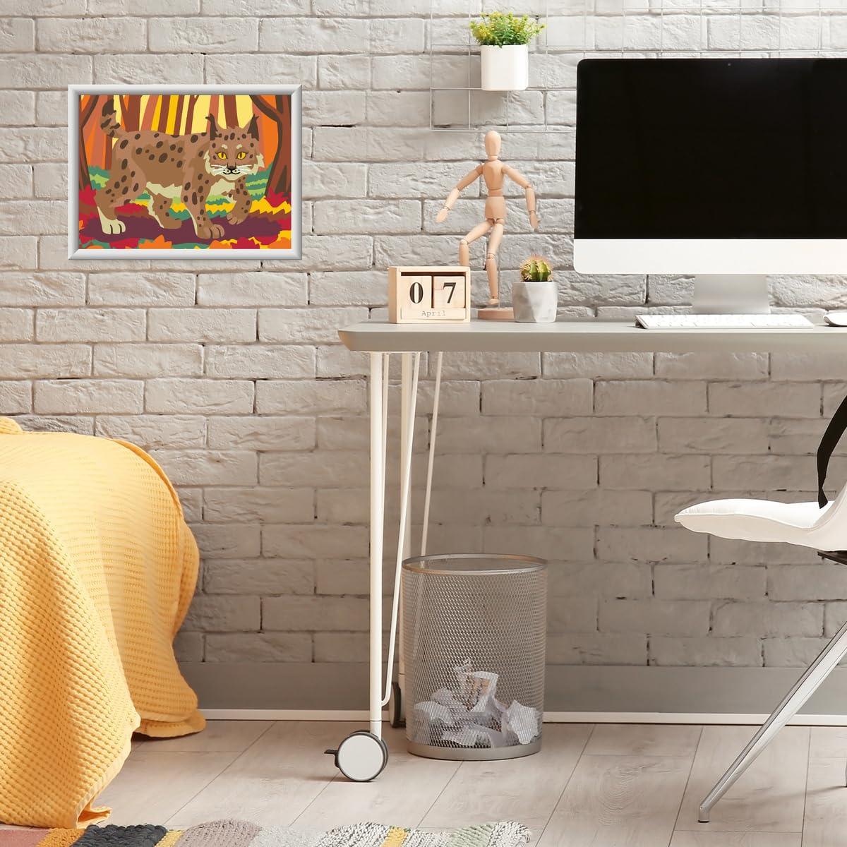 Ravensburger - Creart Serie D Lince Nel Bosco | Kit Pittura Bambini | Dipingere Con I Numeri Include Tutto Il Necessario | Giochi Bambini 9 Anni O Più | Creart 9 Anni