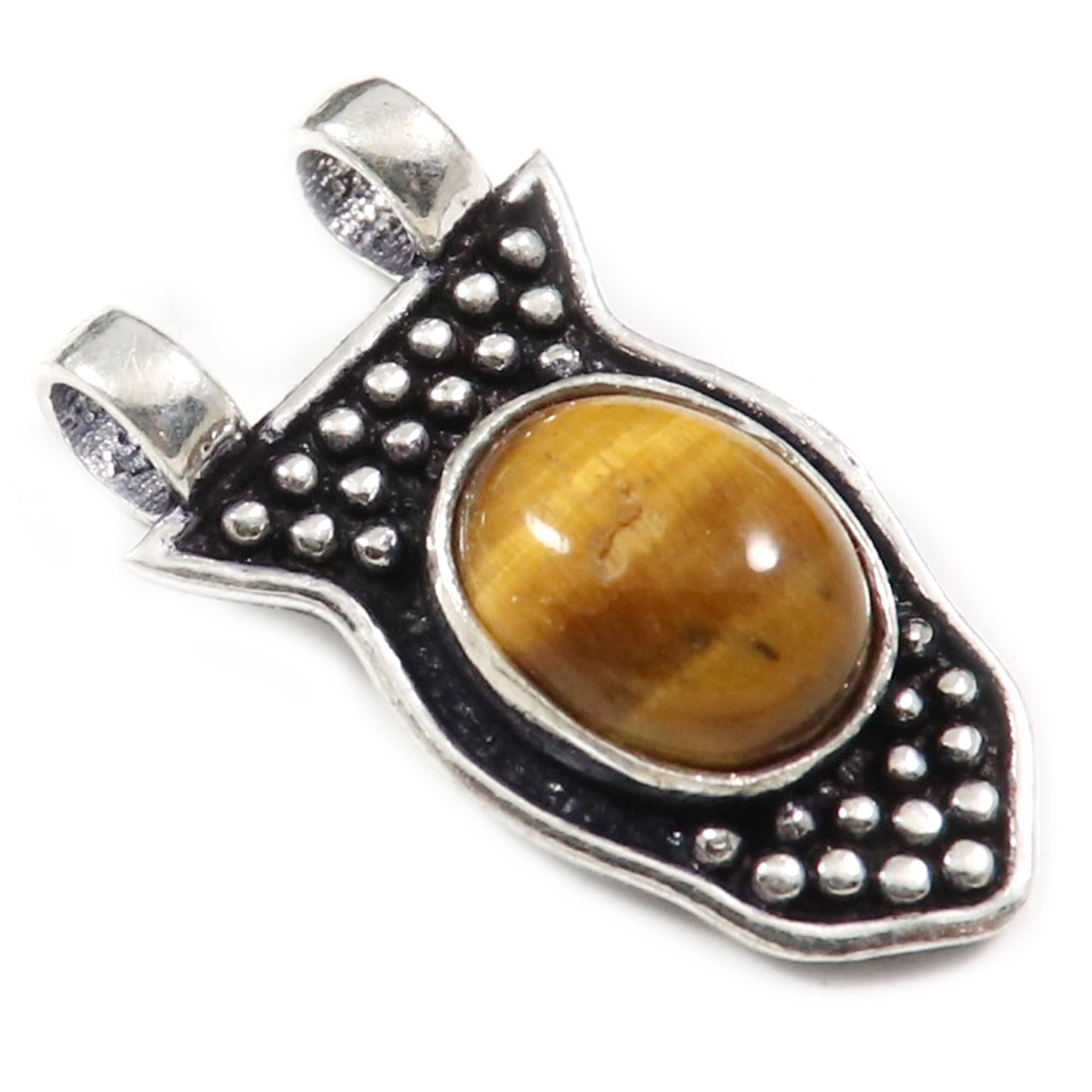 Turquoise Lab-Created Garnet Black Onyx Red Stone Lab-Created Gemstone 925 Sterling Silver Pendant Handmade Jewelry JPE-51