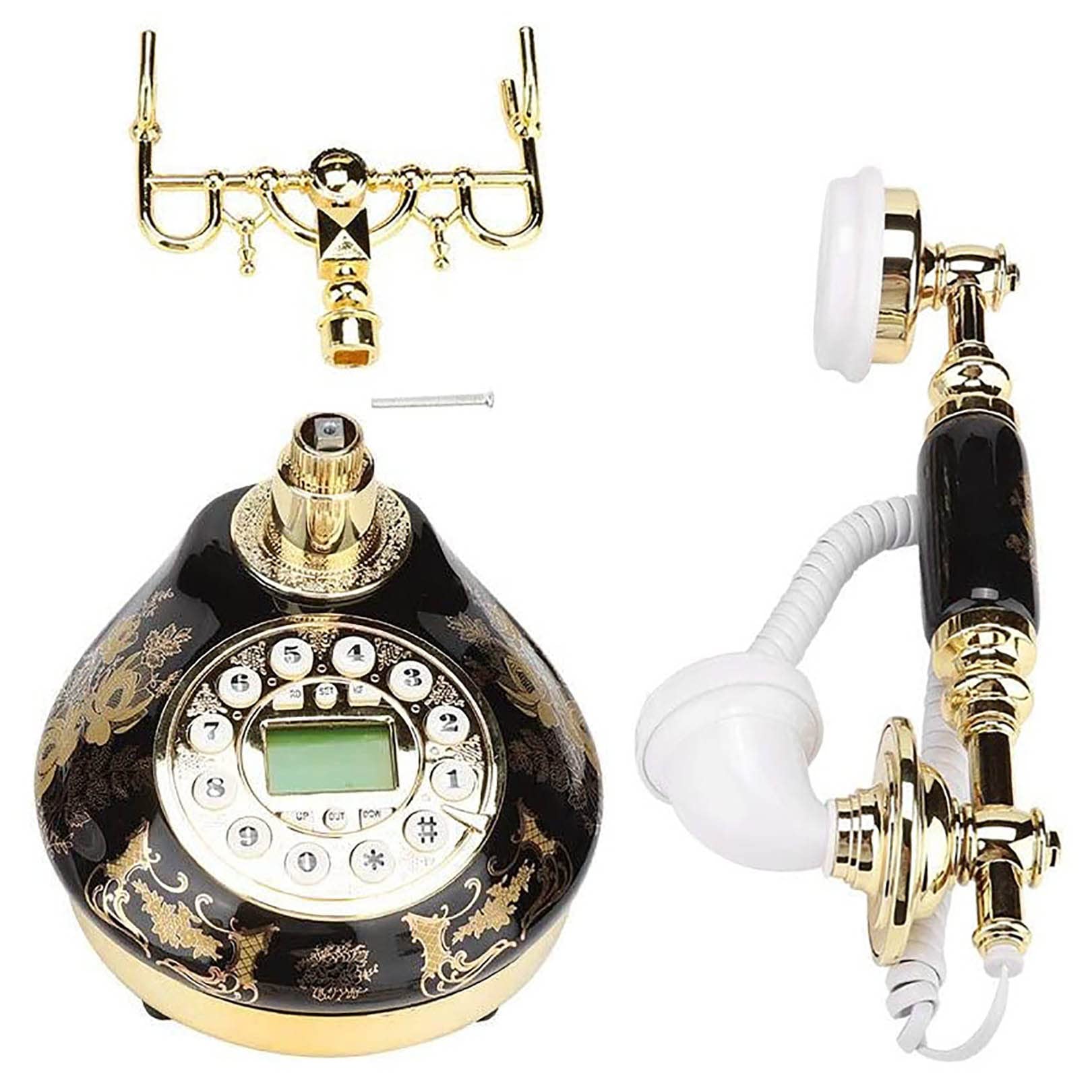 WangXLDD Teléfonos antiguos giratorios antiguos antiguos teléfono retro moda vintage antiguo teléfono fijo para amigos o familias teléfono de la casa