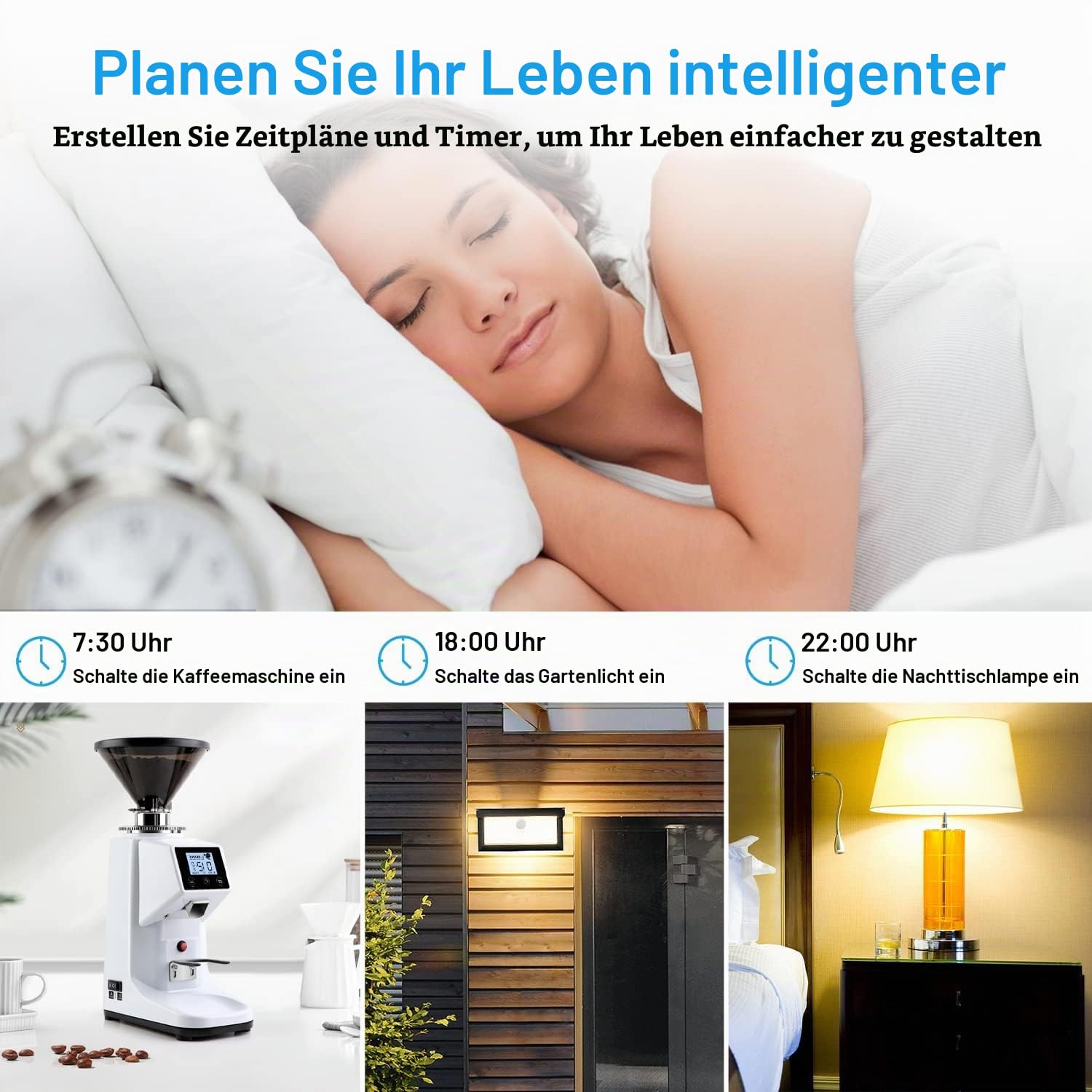 UseeLink Matter Steckdosenleiste,16A 4 Steckdosen 1 USB A/2 Typ-C(Schnellladen) Mehrfachsteckdose mit Überspannungsschutz, Alexa,Google Home, HomeKit, 2,4Ghz