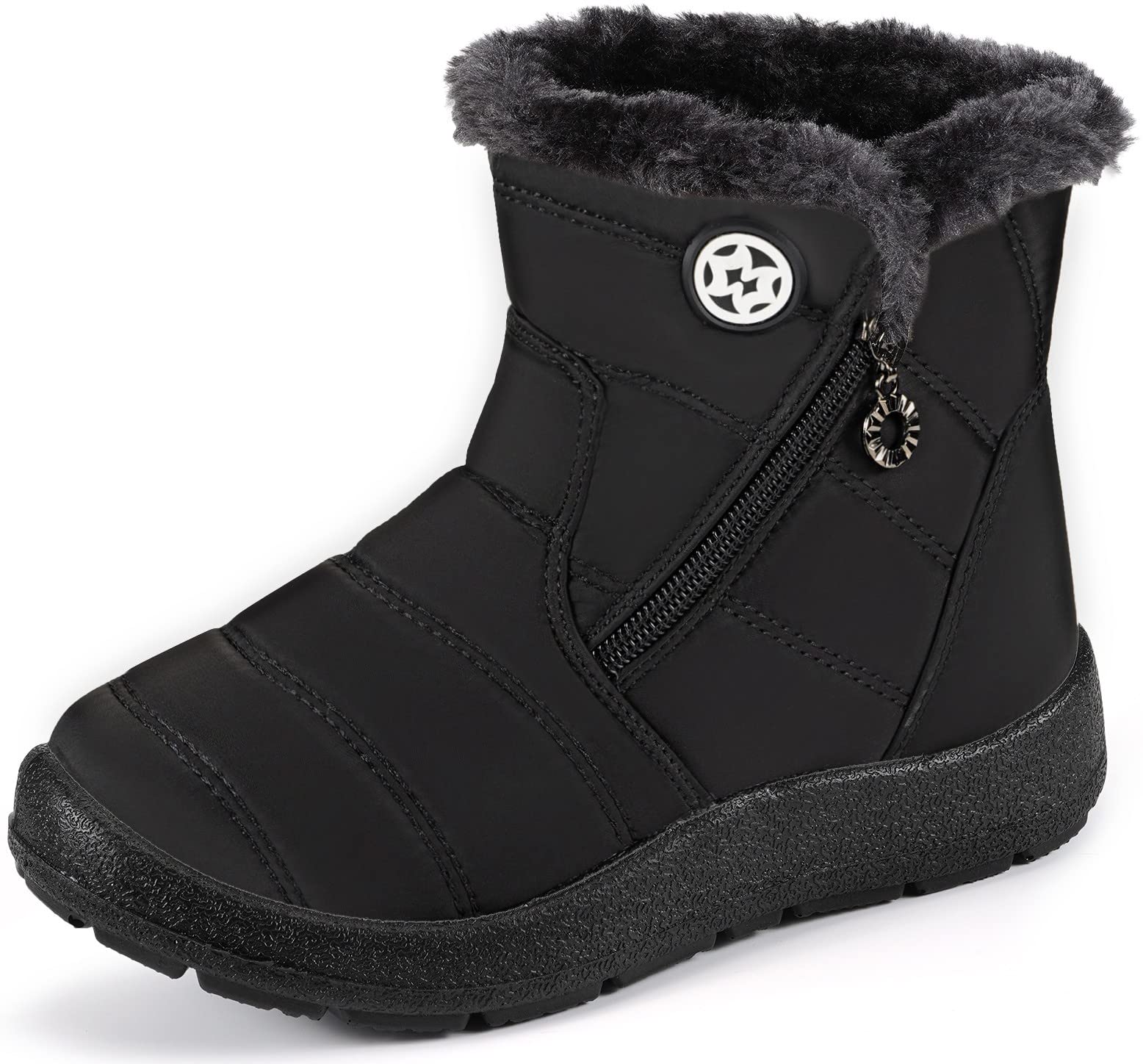 Gaatpot Botas de Nieve para Niños Invierno Calentar Forradas Botines Niña Niño Impermeables Planas Botas Suave Antideslizantes