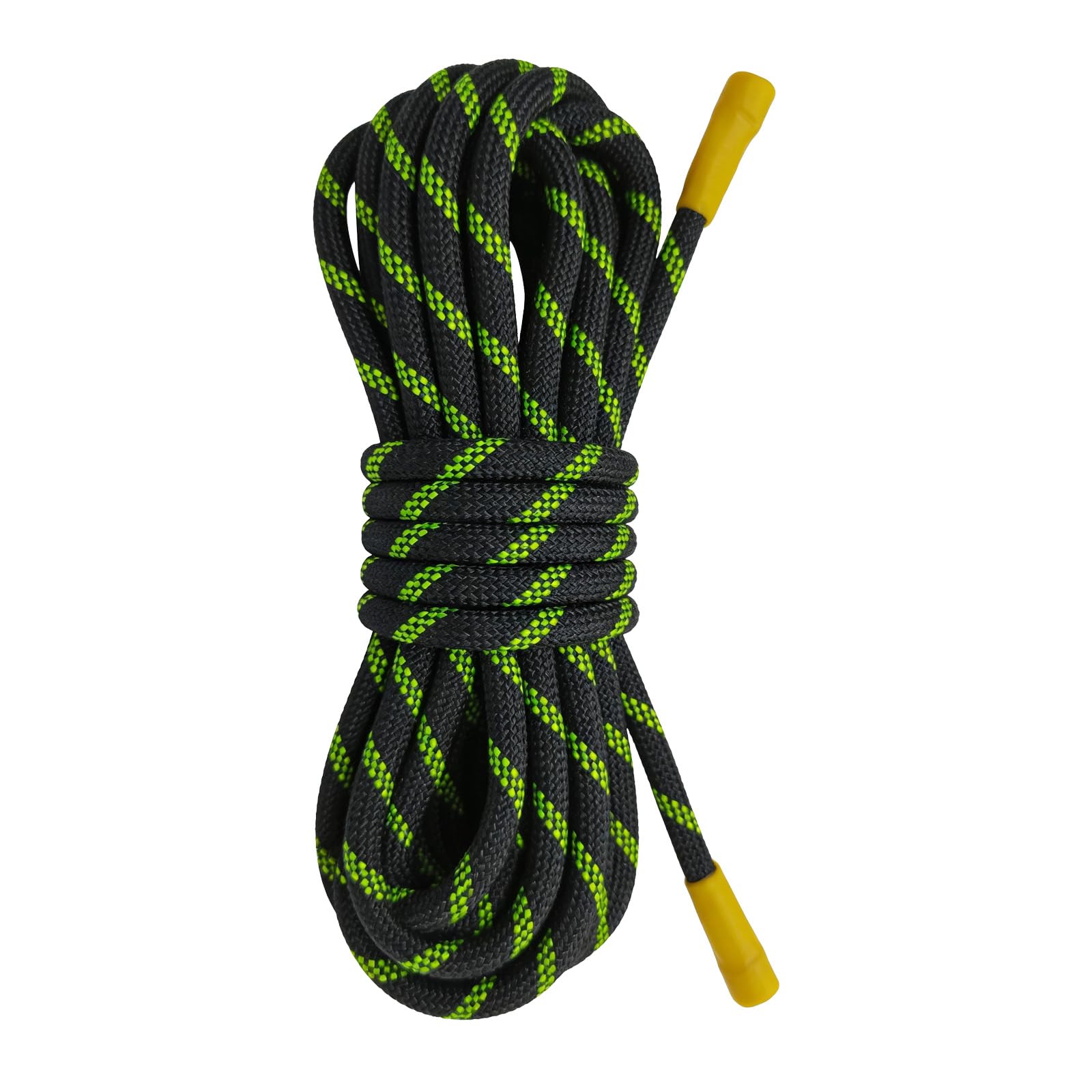 Cuerda de Escalada 8mm Cuerda Estática de 10m para Rescate de Alturas Cuerda de Paracaídas Senderismo Exterior Montañismo Deporte Camping Alta UIAA Fluorescente Negro
