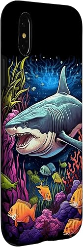 Vista 9 de Funda para iPhone 12/12 Pro Tiger Shark Sea Ocean Underwater Shark Lover
