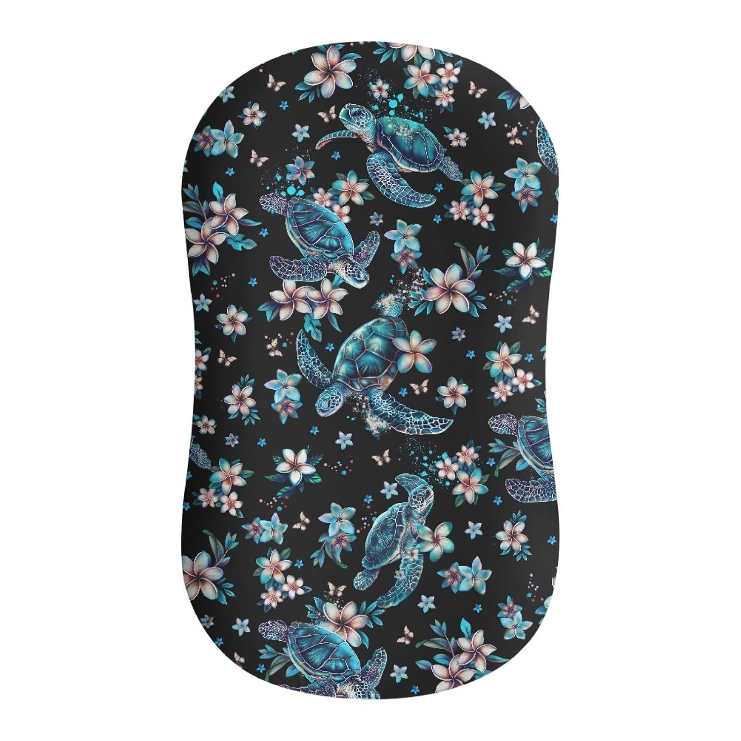 XYZCANDO Floral Sea Turtle Cover for Baby Nest Lounger Stretchy Soft Lounger Cover Removable Nest Lounger Slipcover Essential Baby Gift
