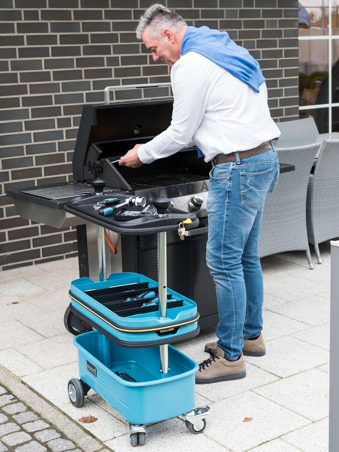 Hazet Werkstattwagen Assistent 166N, Werkzeug-, Material- und Montagewagen