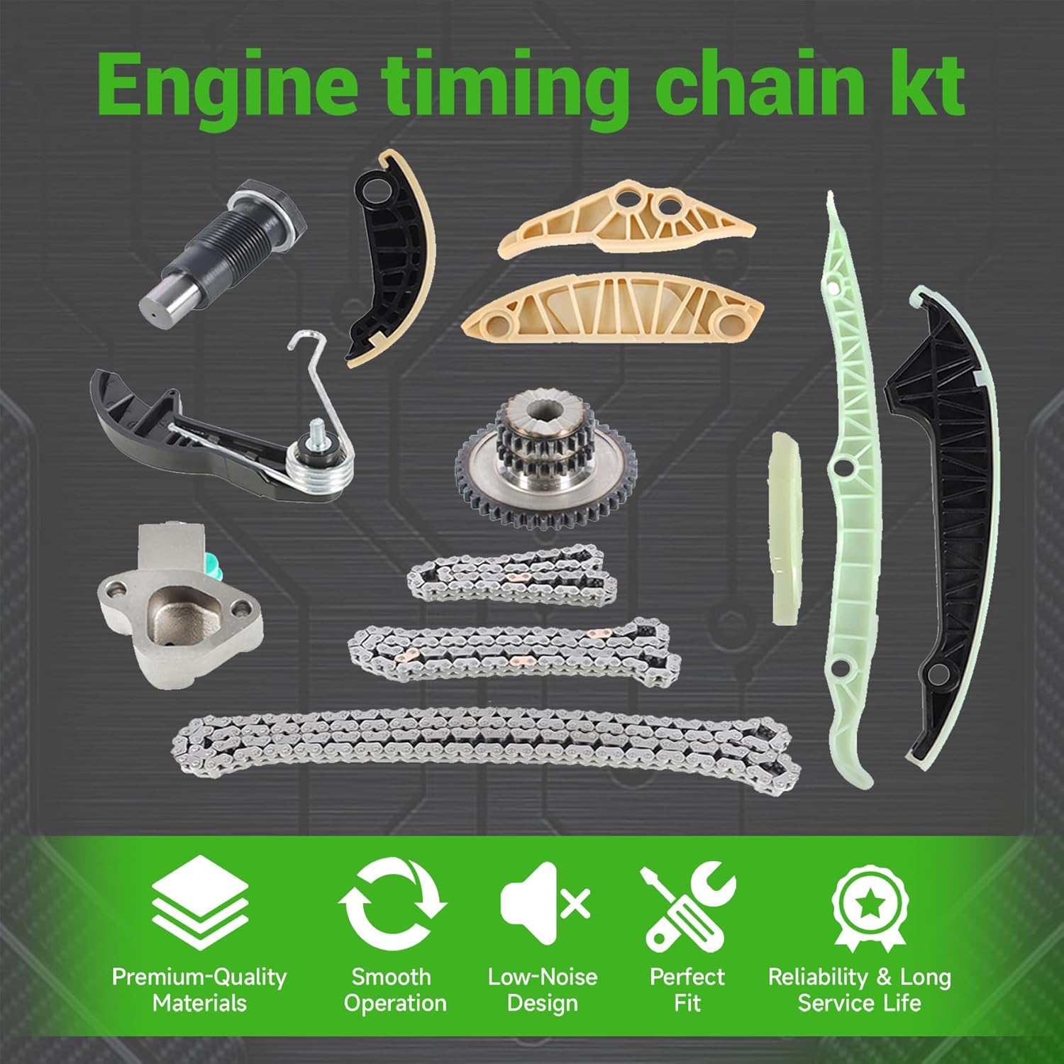 Timing Chain Kit Replacement for 2008-2015 Golf MK5 MK6 Passat A4 EA888 1.8/2.0T
