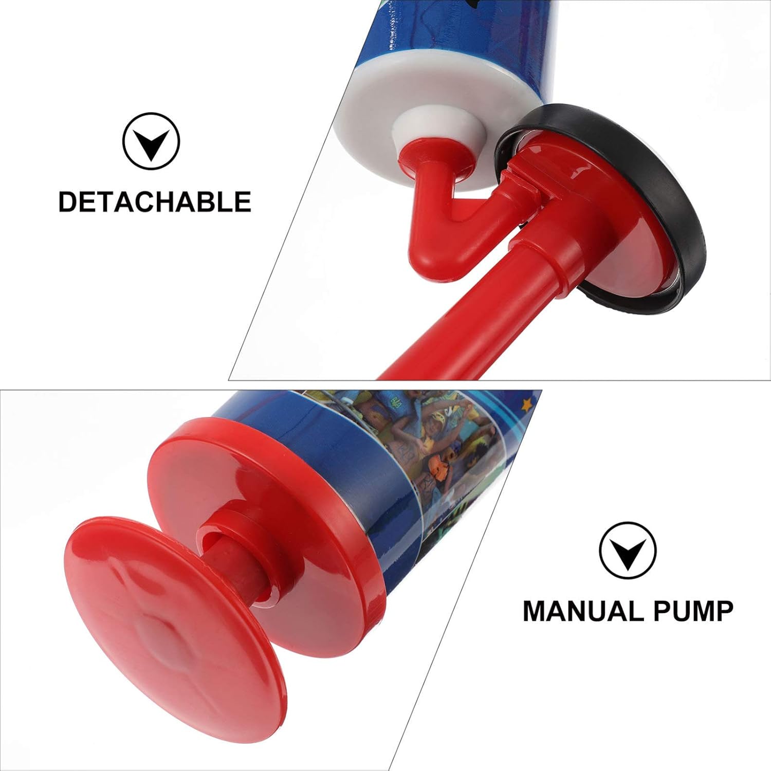 NUOBESTY 2pcs Cheering Air Horn Soccer Football Game Loud Horn Noisemaker Hand Push Air Blower Cheerleading Horn Sports Party Game Cheer Trumpet Toys (Random Color) : Toys & Games