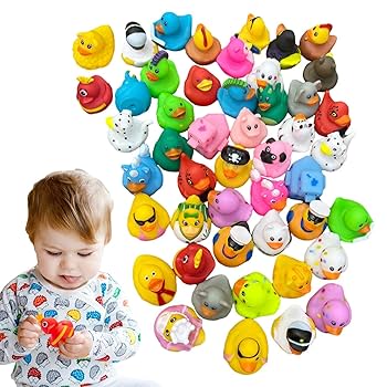 Munchkin　アヒルフィギュア 6体セット　お風呂　ラバーダック Amazon.co.jp: ミニダックス、カラフルな小さなアヒルのおもちゃ