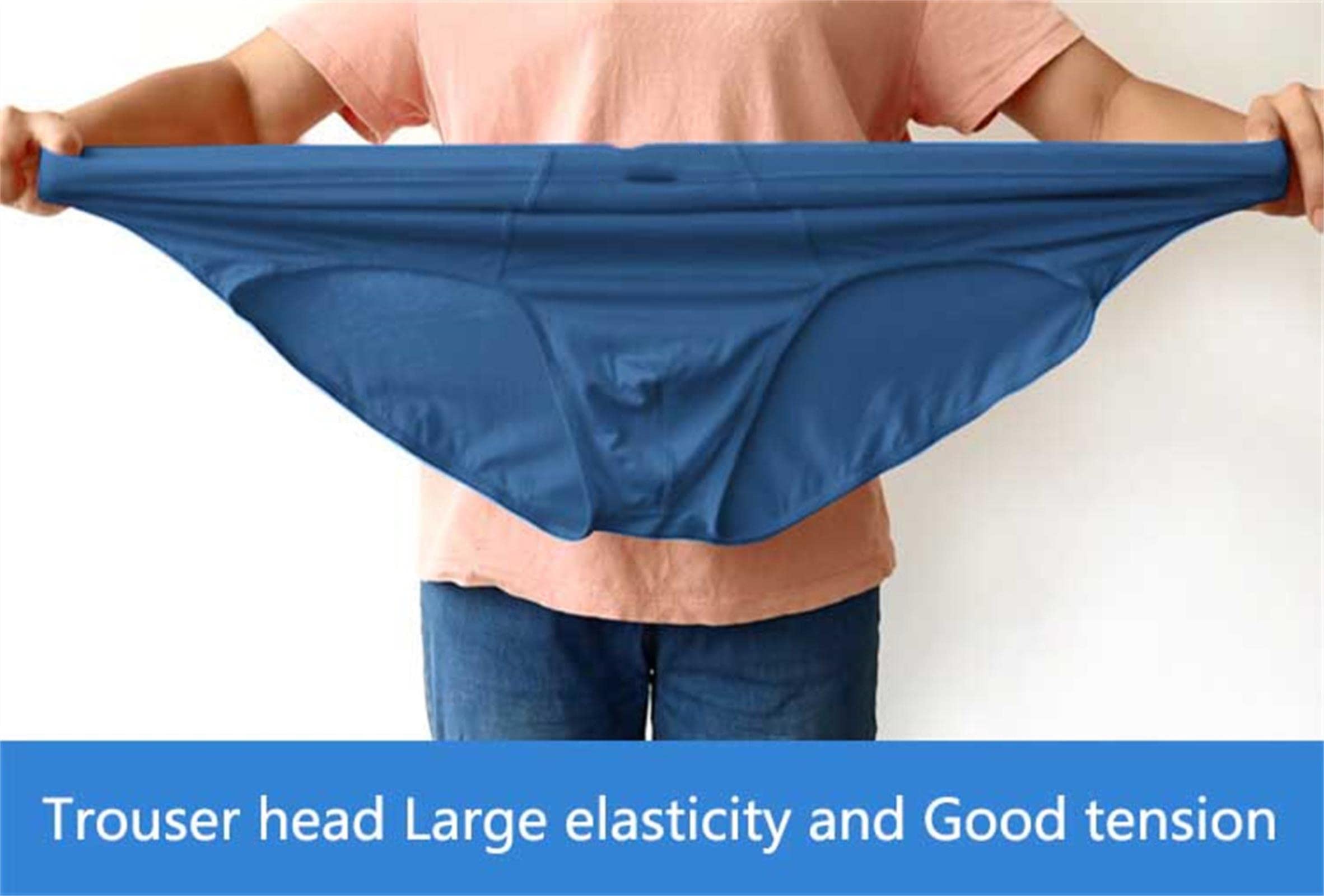 Boxershorts Männer in großen Größen Xl-8Xl 55-150 Kg 6 Packungen Modal Plus Size Übergroße Hohe Taille Männer Unterwäsche Brief-6 Blue,6XL