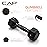CAP Barbell 5 LB Coated Hex Dumbbell Pair with Black Handle