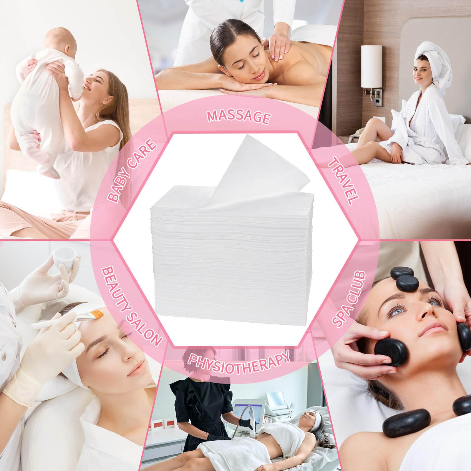 Einweg Spannlaken für Massageliegen 180 x 80 cm weiß