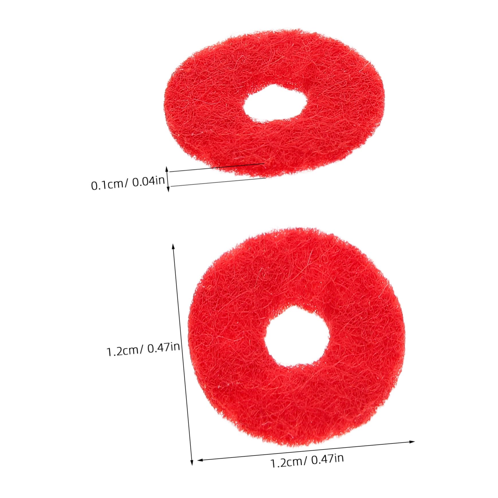 VANZACK Piano Maintenance Kit 90pcs Piano Felt Discs Washers Tuning Tools Felt Ring Cleaning Kit