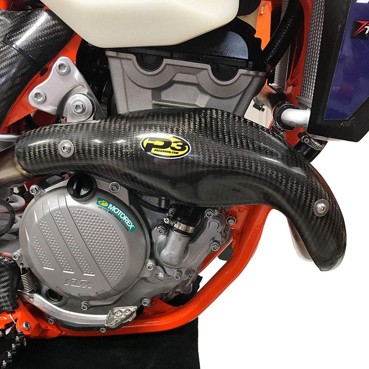 P3 201098 Header Heat Shield - Carbon Fiber