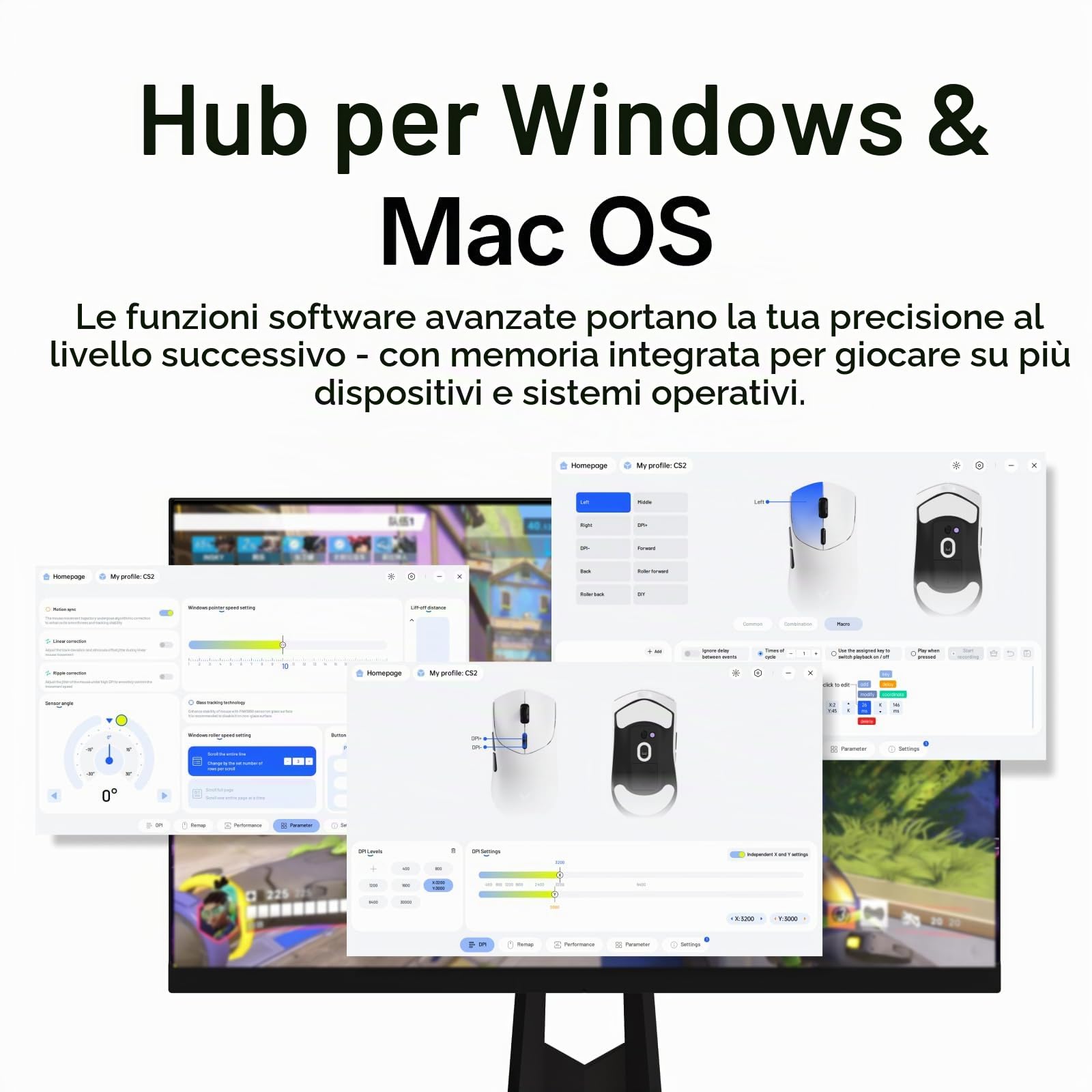 Rapoo VT3 Gen-2 - Mouse da gioco senza fili con velocità di interrogazione reale 8000 Hz, 26 K DPI, 53 g, ultra leggero, 750 ore, Nordic nRF54L15 MCU, 100 milioni di interruttori meccanici, 10 tasti