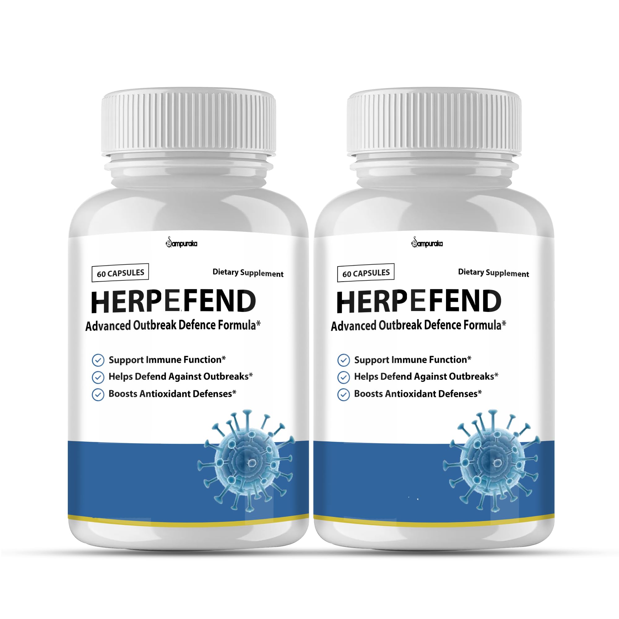 Herpefend Advanced Formula Supplement 2 Packs 60 Days Supply