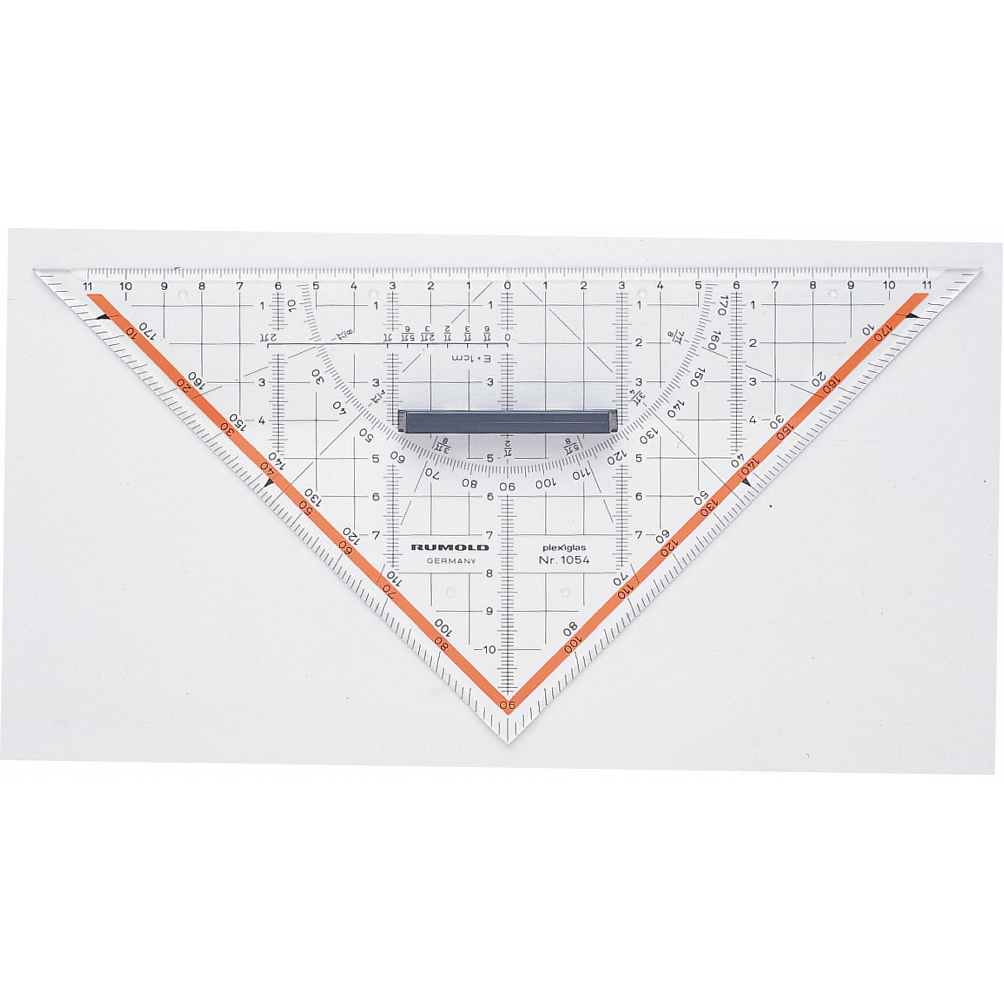 Rumold Transparent Geometry Triangle 1054 Length Of Hypotenuse: 25 Cm