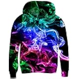 Kids 3D Graphic Pullover Hoodies Warm Thick Hooded Sweatshirt for Boys Girls 6-16 Years