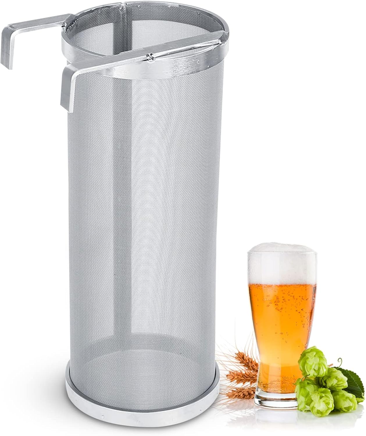 4" x 10" Brew Filter Beer Dry Hopper Filter 300 Micron Mesh