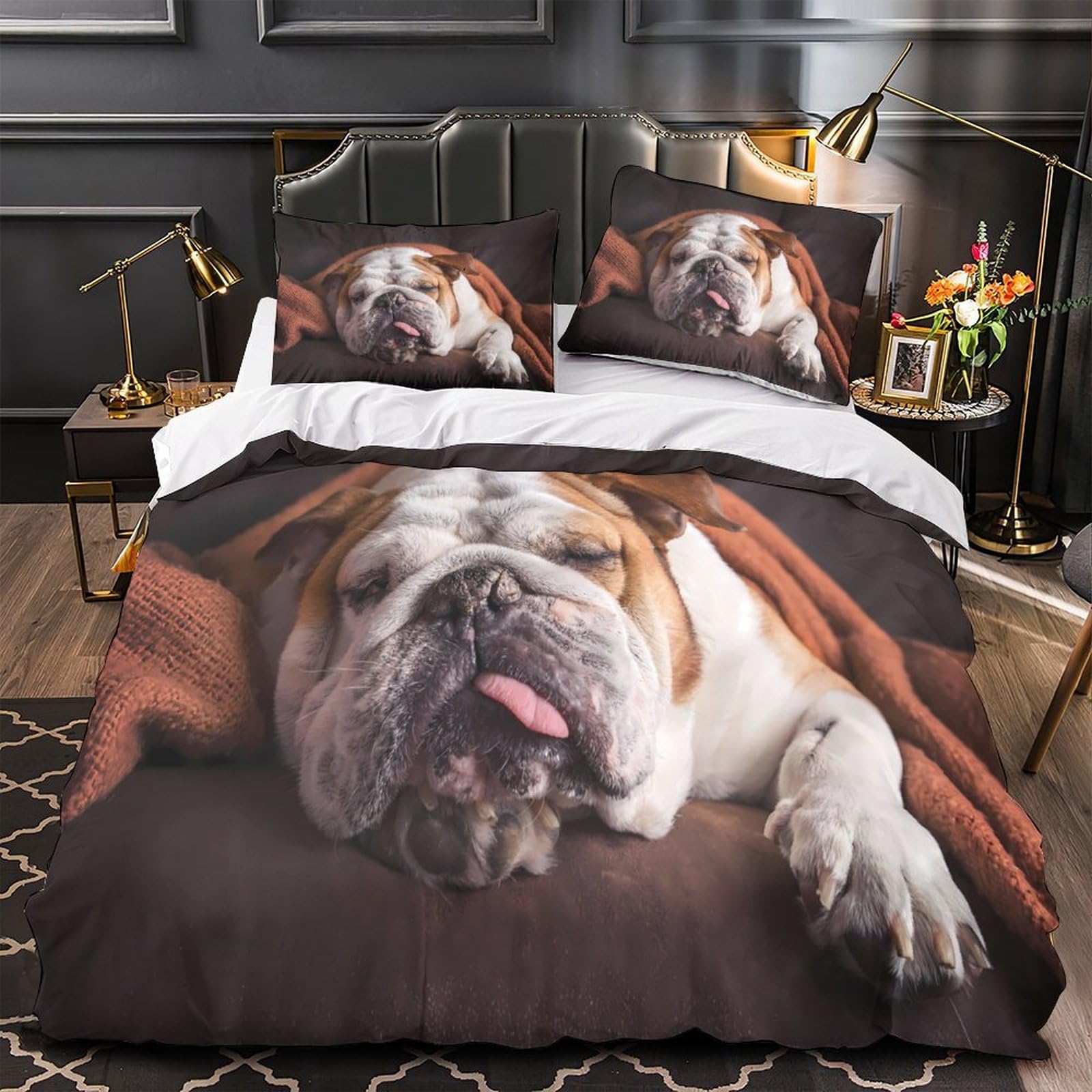 Housse de couette fantastique 3D pour chambre d'ado fille avec fermeture éclair